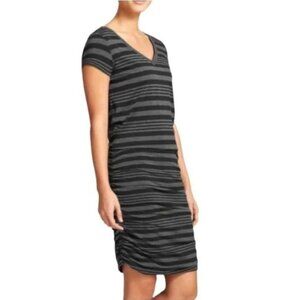 Athleta Stripe Topanga Dress Womens Size S Casual Capsule Everyday Gathered Soft
